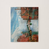 都市-バッファローNY -ミシガン州元の橋 ジグソーパズル (縦)