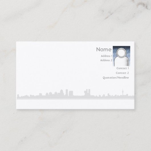 都市-ビジネス 名刺 (正面)