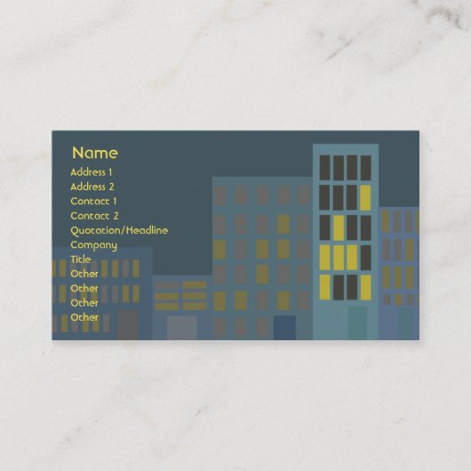 都市-ビジネス 名刺 (正面)