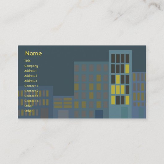 都市-ビジネス 名刺 (正面)