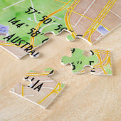 都市|メルボルン地図 ジグソーパズル (側面)