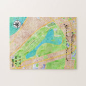 都市|メルボルン地図 ジグソーパズル (横)