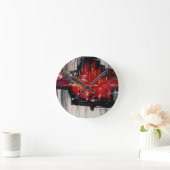 都市 ラウンド壁時計 (ホーム)