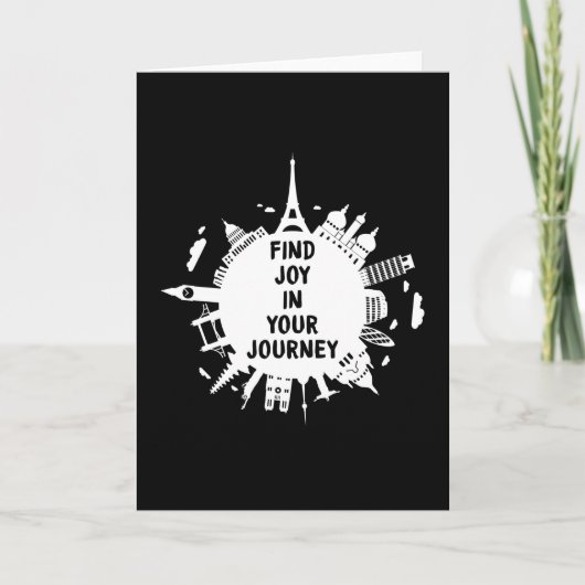 都市 風景 イラスト 面白い プレゼント カード (正面)