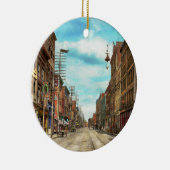 都市- Knoxville TN -陽気な通り1903年 セラミックオーナメント (右)