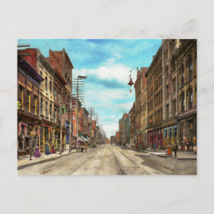 都市- Knoxville TN -陽気な通り1903年 ポストカード