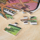 都心のアトランタジョージアの漫画の地図 ジグソーパズル (側面)