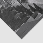 都心のカンザスシティ、ミズーリの黒く及び白い写真 薄葉紙 (詳細)