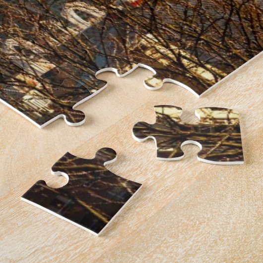 都心のシアトルのスカイラインおよび宇宙の針 ジグソーパズル (側面)