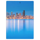 都心のシアトルの青い時間の眺め クリップボード (裏面)