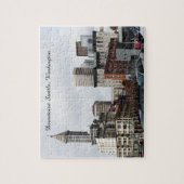 都心のシアトル、ワシントン州 ジグソーパズル (縦)