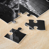 都心のシカゴ縦都市名前 ジグソーパズル (側面)