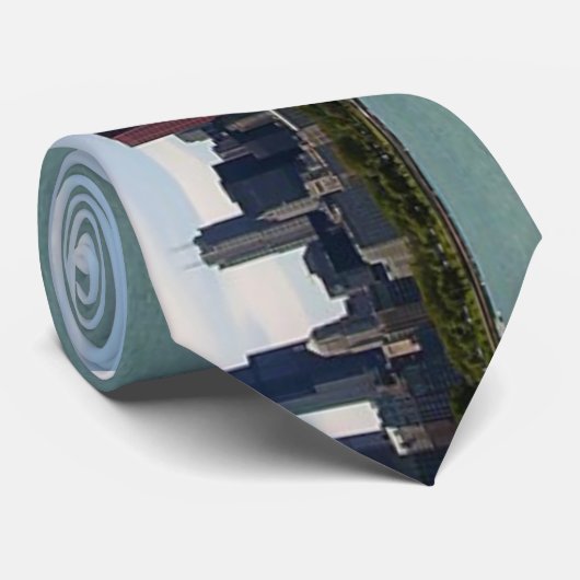 都心のシカゴ ネクタイ (ロール)