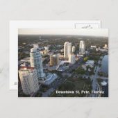 都心のセント・ピーターズバーグ、フロリダ ポストカード (正面/裏面)