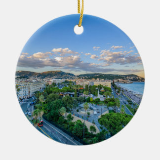 都心のニース、フランス セラミックオーナメント