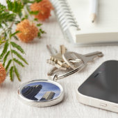 都心のボストンの建築 キーホルダー (側面)