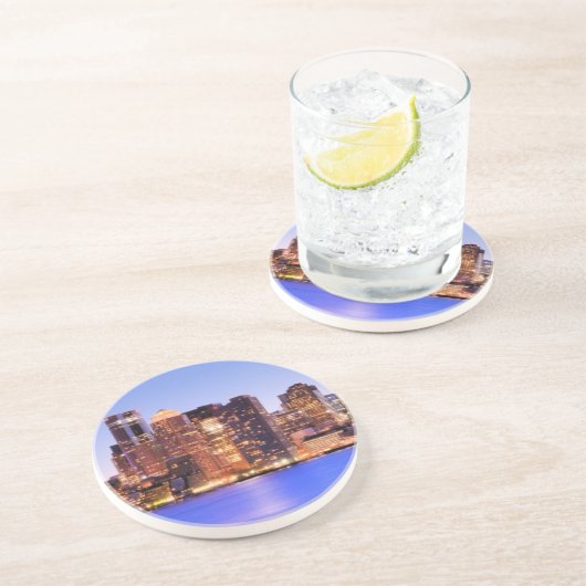 都心のボストンの財政地区の眺め コースター (側面)