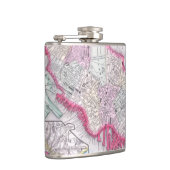 都心のボストン(1864年)のヴィンテージの地図 フラスク (右)