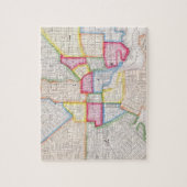 都心のボルティモア(1860年)のヴィンテージの地図 ジグソーパズル (縦)