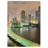 都心のマイアミへの水路を渡る橋鉛 クリップボード (裏面)