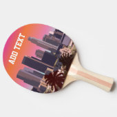 都心のロサンゼルス-カスタマイズ可能なイメージ 卓球ラケット (横)