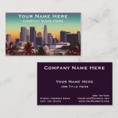 都心のロサンゼルス-カスタマイズ可能なイメージ 名刺 (正面/裏面)