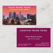 都心のロサンゼルス-カスタマイズ可能なイメージ 名刺 (正面/裏面)