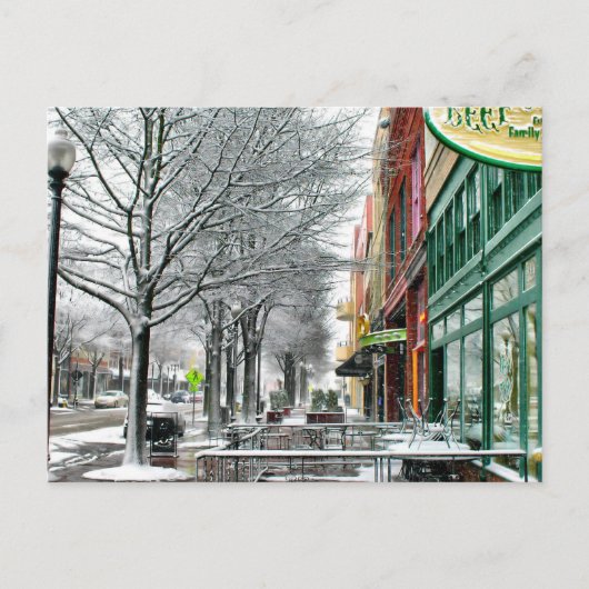 都心の冬 ポストカード (正面)