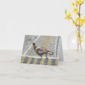 都心の横断歩道のDindee カード (黄色い花)