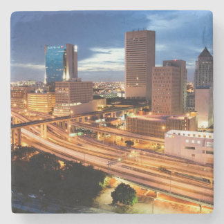 都心の都市眺め ストーンコースター