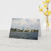 都心のFort Lauderdale カード (黄色い花)