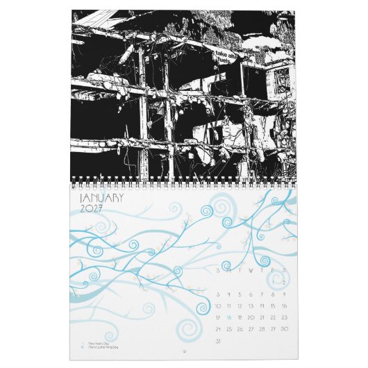 都心のLA カレンダー (1月 2027)