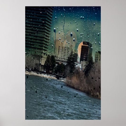 都走市を通る川 ポスター (正面)