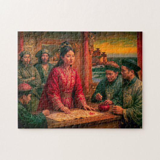 鄭一嫂海賊女王の肖像画 ジグソーパズル (横)