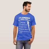 配おもしろい管工用時給衣 Tシャツ (正面フル)