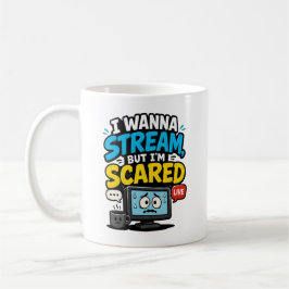 配信したいけど怖いゲーマー コーヒーマグカップ