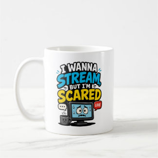 配信したいけど怖いゲーマー コーヒーマグカップ