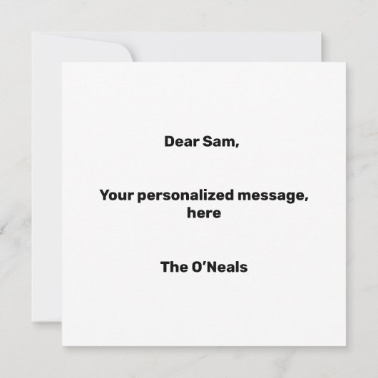 配信とメールキャリアありがとう サンキューカード (裏面)