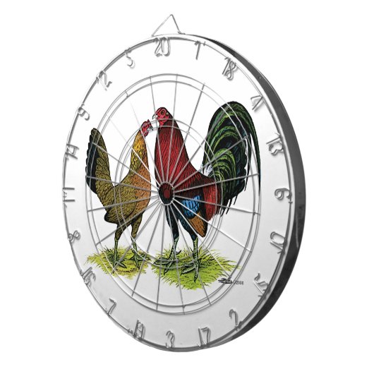 配偶子鳥ペア ダーツボード (正面右)