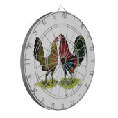 配偶子鳥ペア ダーツボード (正面左)