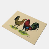 配偶子鳥ペア ドアマット (アングル)