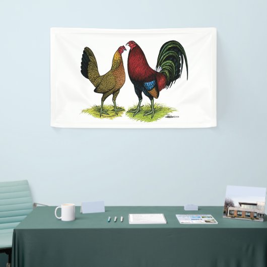 配偶子鳥ペア 横断幕 (トレードショー)