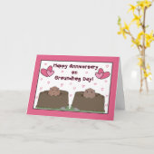 配偶者に、聖燭節の幸せな記念日 カード (黄色い花)