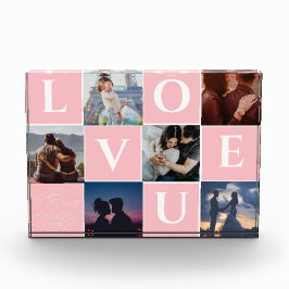 配偶者のための個人化夫婦の写真コラージギフト フォトブロック