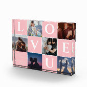 配偶者のための個人化夫婦の写真コラージギフト フォトブロック (右)