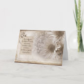 配偶者のための記念日のデイジー カード (正面)