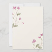 配偶者歓迎軍隊ピンクデジタル招待状 招待状 (裏面)