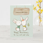 配偶者結婚の記念日のカスタマイズ カード (黄色い花)