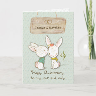 配偶者結婚の記念日のカスタマイズ カード