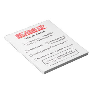 配偶者警告へ ノートパッド